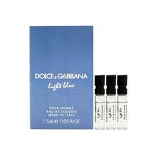 Dolce & Gabbana D&G Light Blue Pour Homme Eau De Toilette  With Lemon & Patchouli Spray Men 1.5mL/0.05 Oz-Travel-Ready Mini Fragrances| Newbie Friendly! - EDT - Xem 5