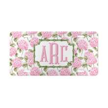 Pink Hydrangea Monogram License Plate, Floral Car Decor Car Gift 30x15cm Car Decor Accessory - 1 - 查看 1