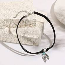 1PC Bohemian Vintage Turquoise Stone Pendant Necklace Women Fashion Long Sweater Chain Daily Wear Festival Gifts - Phong cách 2 - Xem 11