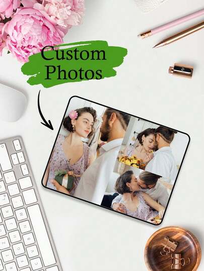 1pc Customized Photo Mouse Pad, Personalized Mouse Pad, DIY Exclusive Mouse Pad, Office Supplies And Computer Desktop Decor, Gaming Mouse Pad, Customized Photo Mouse Pad