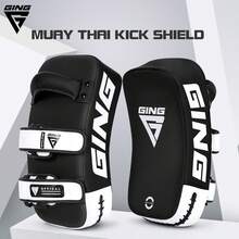 GINGPAI Thick Professional Muay Thai Kick Pad, Curved MMA Punching Target, Boxing Kicking Shield Training Equipment - Multicolor - View 9