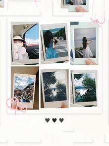 3.5-Inch 5pcs Custom Photo Cards, DIY Valentine's Cards, Keepsake Gift, Personalized Couple Photo, DIY Custom Birthday And Anniversary Gift, Anniversary Gift, Exquisite, Fashionable, Modern Custom, Personalized, Unique Ideal Gift, Valentine's Day - Multicolor - View 3