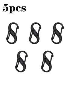 1/5/10 pièces Ensemble de verrous de fermeture éclair anti-vol pour maintenir la fermeture éclair fermée. Clips de mousqueton à double ouverture de type S pour les voyageurs d'affaires et les touristes. Clips de fermeture éclair portables pour sacs à dos, bagages, valises, sacs à main, clés, portefeuilles. Idéal pour la salle de gym, les croisières, les appartements, le camping, la plage, les affaires, les vacances, la rentrée scolaire et les voyages essentiels. Accessoires DIY - Multicolore - Voir 11