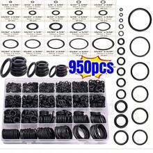 一套 1200 个丁腈橡胶 O 型圈，耐热耐油，硬度为 70A，具有 24 种不同规格的合成橡胶密封件，适用于高压清洗机管道和空气气体密封工业垫片。 - 黑色 - 查看 10