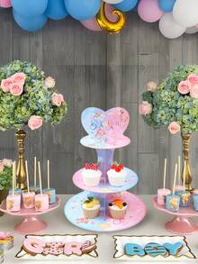 1 Bộ Giá đỡ bánh giấy trang trí tiệc tiết lộ giới tính hình gấu hồng và xanh dương, giá trưng bày bánh cupcake, khay bánh giấy để trang trí bánh, trang trí bàn tiệc tiết lộ giới tính chủ đề gấu, trang trí tiệc mừng em bé, trang trí phòng, trang trí tiệc sinh nhật chủ đề gấu, quà tặng tiệc, đồ dùng cho tiệc mừng em bé, trang trí ngày lễ, trang trí nhà bếp. - Gấu xanh nhạt - Xem 7