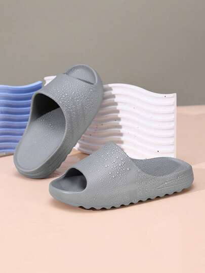 Simple, Cute, Casual, Non-Slip, Wear-Resistant, Lightweight, Comfortable, And Versatile Children's Flat Slippers For Boys And Girls
