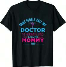 Camiseta de mamá |   Camiseta de regalo de cita novedosa para el Día de la Madre para médico, camiseta divertida - Negro - Ver 2