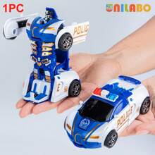 1 pieza Coche de juguete de transformación inercial Unilabo - Coche robot de transformación automática, mini juguete, regalo perfecto para fiestas para que las mamás se lo den a los niños. Coche de juguete de carreras, vehículo para niños, juguete de carreras, juguete para niños, carreras para niños, juguete para niños, coche robot, juguete de cumpleaños para niños, vuelta al cole, regalo de carnaval, regalo de Pascua - Multicolor - Ver 15