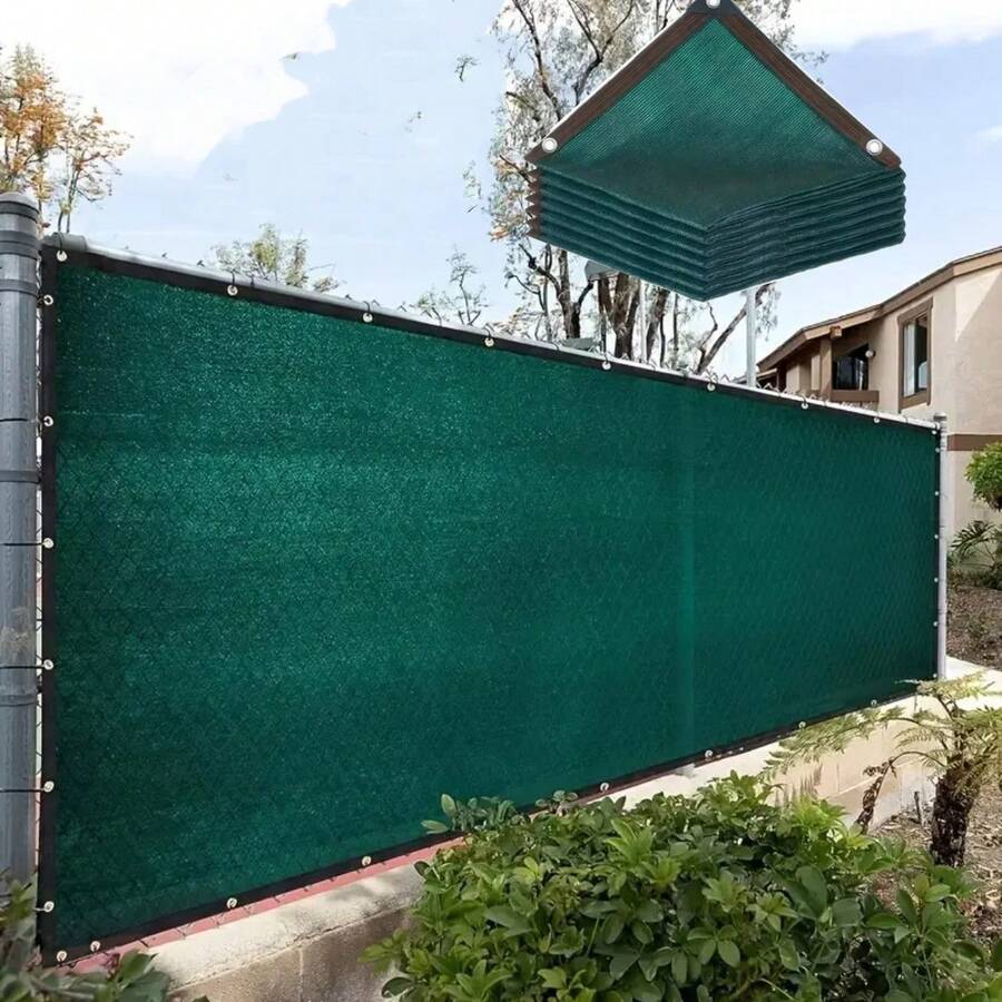 Thickened PVC Privacy Protection Screen Net, Adjustable Indoor And Outdoor Privacy Barrier With Holes And Stands For Wall, Garden, Balcony, Yard, Non-Climbable Grid, Outdoor Fence Privacy Screen Net