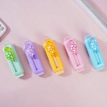 Random Color Cute Turtle Erasers, Creative Cartoon Student 4B Erasers, Clean And Less Crumbs Push-Pull Erasers, Learning Stationery. More Styles And Colors Will Be Updated Later. Stay Tuned. - Sets - View 5