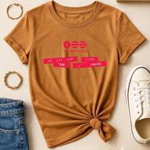 Tour 2026 Show T-Shirt, Basic Cotton Short Sleeve Kpop Korean Unisex Premium Top, Various Colors - Camel - View 2