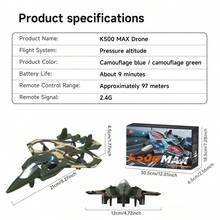 AXNEN K500 MAX Quadcopter Fighter, Stunt Flying, 360° Flips, Barometric Altitude Hold, Auto Hover, Anti-Collision, Easy-To-Fly Glider For Beginners - Halloween/Christmas Gift - Multicolor - View 11