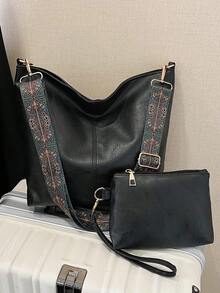 New Minimalist Commuting Bag With A Fashionable And High-End Feel, Large Capacity Tote Bag, Versatile Crossbody Bag - Multicolor - View 11