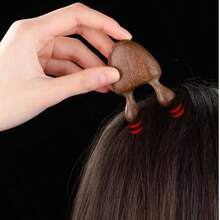 1pc Sandalwood Snail Massager, Body Acupressure Massager, Chin Lifting Tool, Scalp Meridian Brush, Facial Care Device, Head And Eye Relaxation Massage Tool, Hair, Hair Accessories, Hair Care, Daily Necessities, Home Goods, Spa, Massage Tools, Massage, Massager - Multicolor - View 7