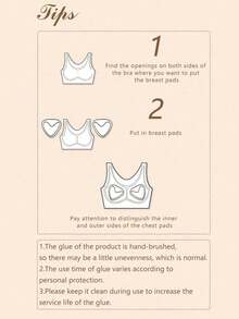 Upgraded Push-Up Style,1 Pair Double-Sided Adhesive Bra Lift Pads - Breathable Silicone Triangle Lift Bra Inserts, Super Lifting, Reusable | Suitable For Strapless Bras, Bikini Bras, Swimsuit Bras And Sports Bras | Comfortable Invisible, Creates Natural Bust Shape | Long-Lasting And Durable - 1 cặp miếng độn ngực (cỡ B) + 10 miếng dán ngực - Xem 8