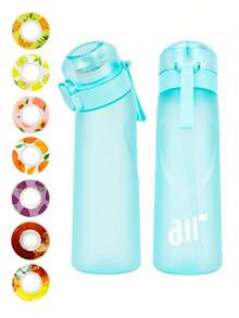 1pc Sports Water Bottle With 1 Random Fruit Scented Capsule, Sugar-Free & Calorie-Free, Only Fragrance Without Changing Taste, Fashionable & Creative Fitness Outdoor Sports Birthday Gift - Multicolor - View 9