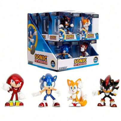 Simba Sonic 2,5 Zoll  der Igel Metall-Legierung Mini-Figur, , Tails, Shadow, Metall-Sammlerstück, Geschenk für -Fans und Sammler ab 8 Jahren (1 Stück)