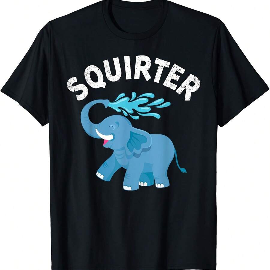 Camiseta divertida e inapropiada para mujer con chorros y embarazosa - Negro 2 - Ver 1