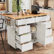 Storage Islands & Carts - White - C - View 12