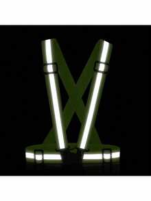 1PC Reflective Vest Elastic Strap Reflective Running Vest For Night Running Cycling All Seasons - Multicolor - View 4