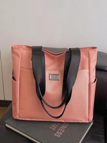 Single Shoulder New Bag, Fashionable Zipper Tote Bag, Oxford Cloth Lightweight Crossbody Bag, Versatile And Large Capacity Bag - Multicolor - View 13