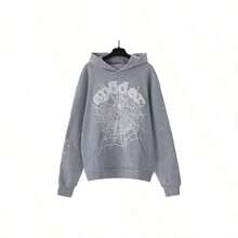 Winter BestsellersNEW Hip Hop Spider Hoodies Set Y2k Hoodie ,Tracksuit Pullover Sweatshirt And Trousers For Men Or Women Matching Hoodies For Couples Casual UnisexsuppleY2Y-W-Maija - 灰色 - 查看 8