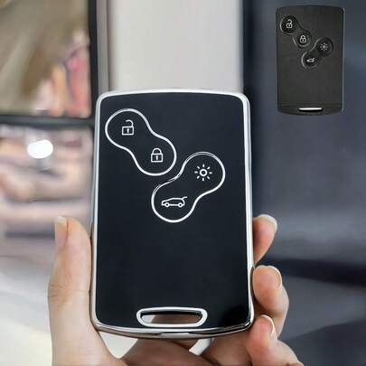 1 Pc 4 Buttons TPU Car Key Case Cover, Fit For Renault For Duster For Captur For Clio For Logan For Megane 1 2 3 For Koleos For Scenic For Nema For Fluence For Zoe Accessories, Cannot Be Directly Placed Into The Igniter