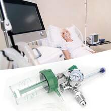 Regulador de oxígeno, medidor de oxígeno, salida rosca macho G5/8-14 - Verde - Ver 4