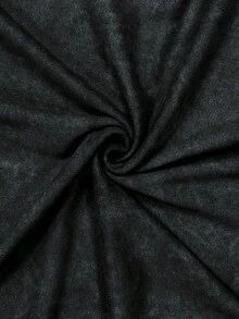 女士休闲宽松落肩水洗短袖T恤，N字母印花，水洗风格，落肩T恤，复古运动T恤，东方美学街头风2026米兰灵感印花T恤，印花图案，夏季T恤，女士T恤，上衣，夏季上衣，度假装，旅行服，沙滩风，简约度假服饰 - 黑色 - 查看 11