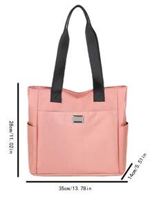 Single Shoulder New Bag, Fashionable Zipper Tote Bag, Oxford Cloth Lightweight Crossbody Bag, Versatile And Large Capacity Bag - Multicolor - View 2