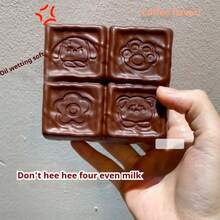 1个方形4件装挤压减压玩具，柔软Q弹指尖玩具，史迪奇图案，旅行玩具，课堂指尖玩具，迷你洗澡玩具，生日、复活节、圣诞节、万圣节完美礼物，文具 - 彩色 - 查看 3