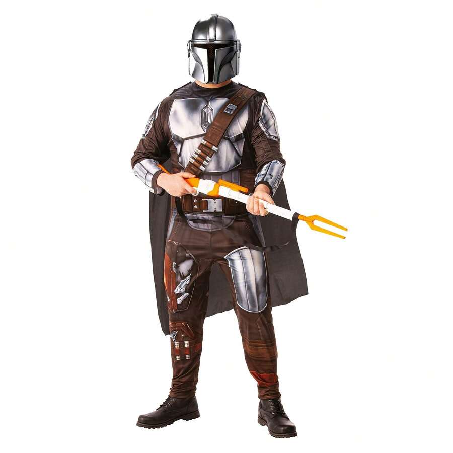 KIWI Mandalorian Costume - Officially Licensed Saga Character Costume - Iconic Character Costume, Authentic Mandalorian Design - Mandalorian Costume - Perfect For Carnival, Parties, And Themed Events - Nhiều màu - Xem 1