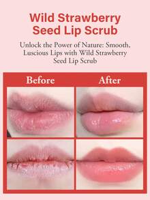 草莓糖唇部磨砂膏 - 适用于干燥、皲裂和暗沉的嘴唇 - 唇部去角质磨砂膏和润唇膏 - 深层滋养糖磨砂膏 - 蕴含霍霍巴籽油 - 多味 - 查看 3