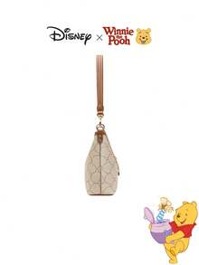 迪士尼小熊维尼篮子水桶包 - 官方授权吊坠，卡通印花单肩包，休闲时尚手提包，生日礼物 - 彩色 - 查看 4