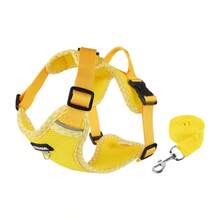 Set de 2 piezas y correa para perros pequeños y gatos grandes, chaqueta ajustable a prueba de escape con tiras reflectantes mejorada, chaleco de malla suave y transpirable para caminar al aire libre - Multicolor - Ver 18