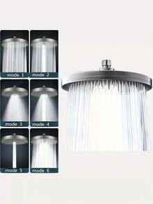 Este cabezal de ducha redondo multifunción de alta presión y ajustable está hecho de material plástico, pulido para proporcionar una experiencia de baño tipo spa con una cobertura de agua uniforme en todo el Body. Cuenta con un diseño clásico de agua fría y caliente con un estilo minimalista moderno, lo que lo hace muy adecuado para uso doméstico. - redondo - Ver 19