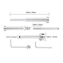 20 Pack Invisible Cable Railing Kit, T316 Stainless Steel 3.2mm Invisible Receiver And Swage Stud End For Cable Railing, Swage Tensioner 3.2mm For Wood/Metal Post, Cable Railing Hardware, Silver - 20PCS - 查看 10