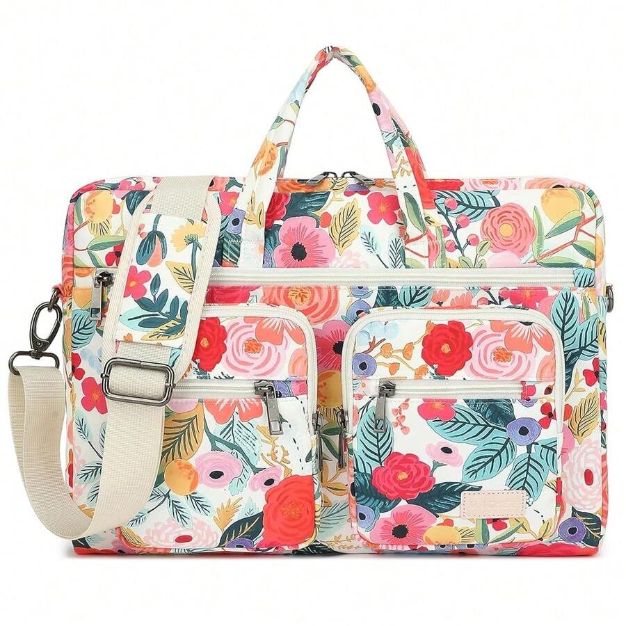 DACHEE Laptop Shoulder Bag For 15 Inch/15.6 Inch Pro - GardenRose15inch156inch - View 1