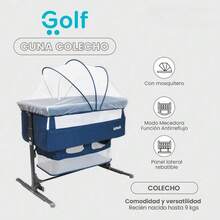 Cuna-Colecho Golf Antirreflujo Y Mecedora Color Azul - Azul marino - Ver 2