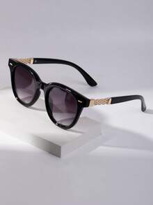 1 pièce Lunettes de mode rétro classiques à petite monture œil de chat, accessoires en métal, lunettes de mode punk minimalistes haut de gamme pour la plage, les fêtes de rue - Multicolore - Voir 11