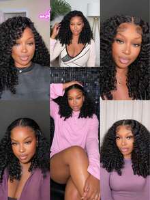 1PC Burmese Curly Bundles Human Hair 16 18 20 Inch Unprocessed Water Wave Quick Weave With Spiral Curly End Raw Virgin Hair Extensions Natural Black For Women - SNatural - View 11