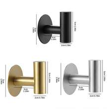 Rustproof Stainless Steel Wall Hooks - Easy-Install, Adhesive, Heavy-Duty Hooks For Hanging Coats, Hats, Towels, Robes - Ideal For Bathroom, Kitchen, And Bedroom Use, Contemporary Style, Easy Installation Hooks | Durable Wall Hooks, Towel Rack - A - View 7