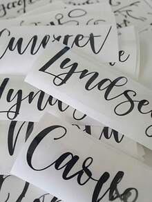 1pc Customized Romantic Valentine's Day Sticker, Expressing Love, Perfect For Valentine's Day, Personalized Name/Text - Multicolor - View 2