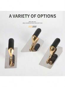 抹灰砖工抹刀 金色不锈钢橡胶手柄 刮腻子抹刀 墙体施工工具 油漆工具 - 金色抹泥刀 - 查看 8