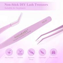 NAGARAKU NS-01 DIY Non-Stick Purple Eyelash Curler, Eyelash Curling Tool For Makeup - Baby Pink - View 5