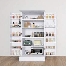 Home 47inch Kitchen Food Storage Cabinet,Farmhouse Kitchen Pantry - White - View 2