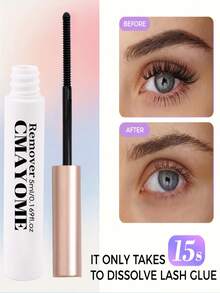 Eyelash Glue Sealing Kit, Including 2-In-1 Glue & Remover, Applicator Tweezers, Easy DIY Eyelash Extension - Lime Green - View 6
