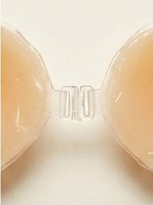 2/1pc Invisible Mango Shaped Adhesive Push-Up Bra - Women Strapless Silicone Lift Bra Cup, Suitable For Backless Dresses, Breathable Self-Adhesive Pad, Reusable, Skin-Friendly - Multicolor - View 8