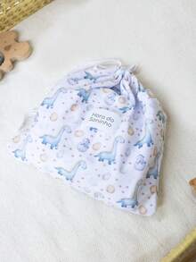 Children's Pajamas For Boys, Girls, And Unisex, In Cotton Fabric. 2-Piece Pajama Set, Long Sleeves, Pants With Elastic Waistband, Comfortable, Sizes 1 To 4 Years, Cute Print. - 淺藍色 - 查看 11