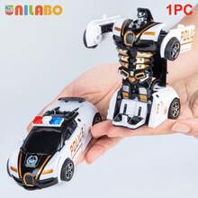 1 pieza Coche de juguete de transformación inercial Unilabo - Coche robot de transformación automática, mini juguete, regalo perfecto para fiestas para que las mamás se lo den a los niños. Coche de juguete de carreras, vehículo para niños, juguete de carreras, juguete para niños, carreras para niños, juguete para niños, coche robot, juguete de cumpleaños para niños, vuelta al cole, regalo de carnaval, regalo de Pascua - Multicolor - Ver 16